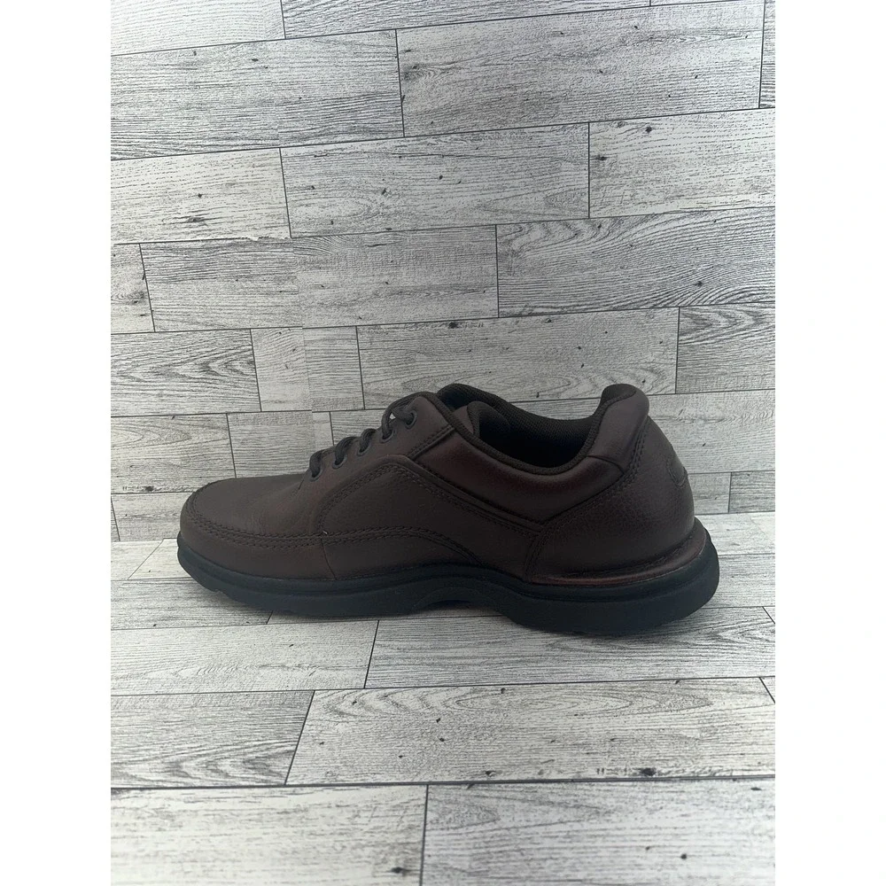 Rockport Shoes Mens Size 10 Brown Leather Comfort Walking Oxford K71201 Wide Fit